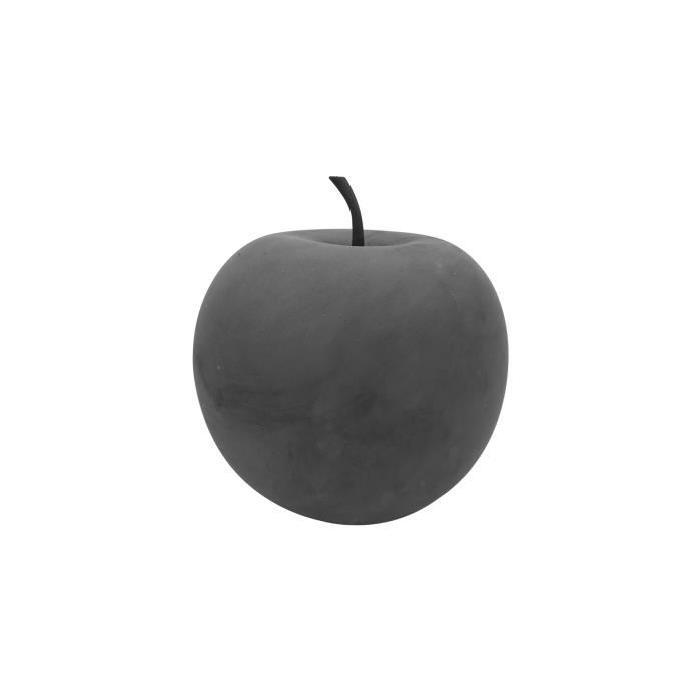 HOMEA Pomme déco effet béton Ř16 cm gris