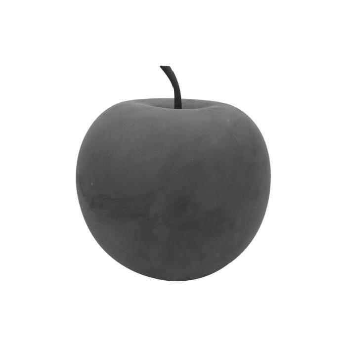 HOMEA Pomme déco effet béton Ř25,5 cm gris