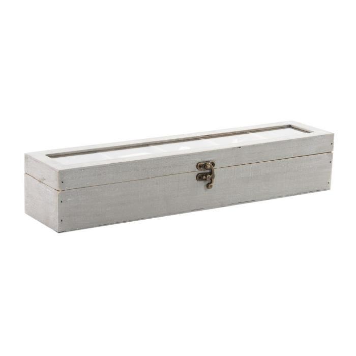 Boite a couture woody - bois 40x10x8 cm