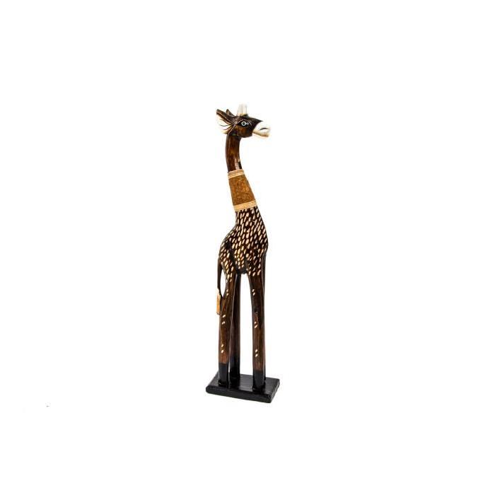 Objet Déco A Poser Girafe Bois 14x9x60cm