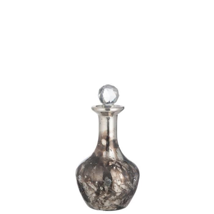 Carafe en verre 10x10x19 cm Efett miroir Taupe