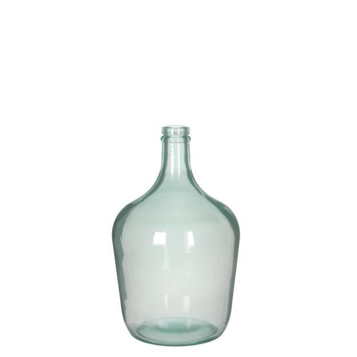 MICA Vase Bouteille Diego verre - Blanc milky - 30 xŘ18 cm