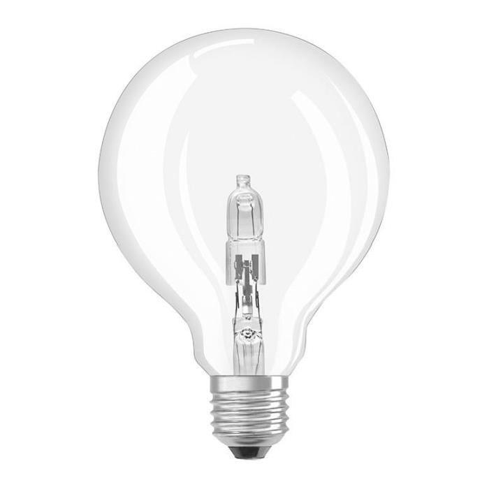 OSRAM Ampoule Eco-Halogene E27 46 W équivalent a 60 W forme globe