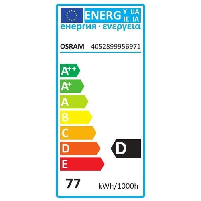 OSRAM Ampoule Eco-Halogene E27 77 W équivalent a 100 W forme globe