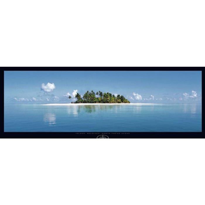 Affiche papier -  Island, Maldives, North Indian Ocean  - Baumann  - 33x95 cm