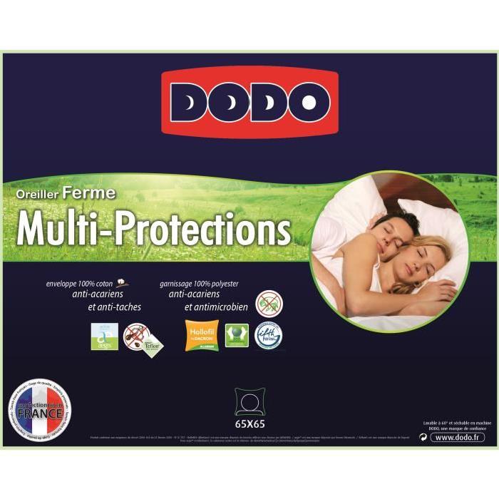 DODO Oreiller MULTI-PROTECTIONS 65x65 cm blanc