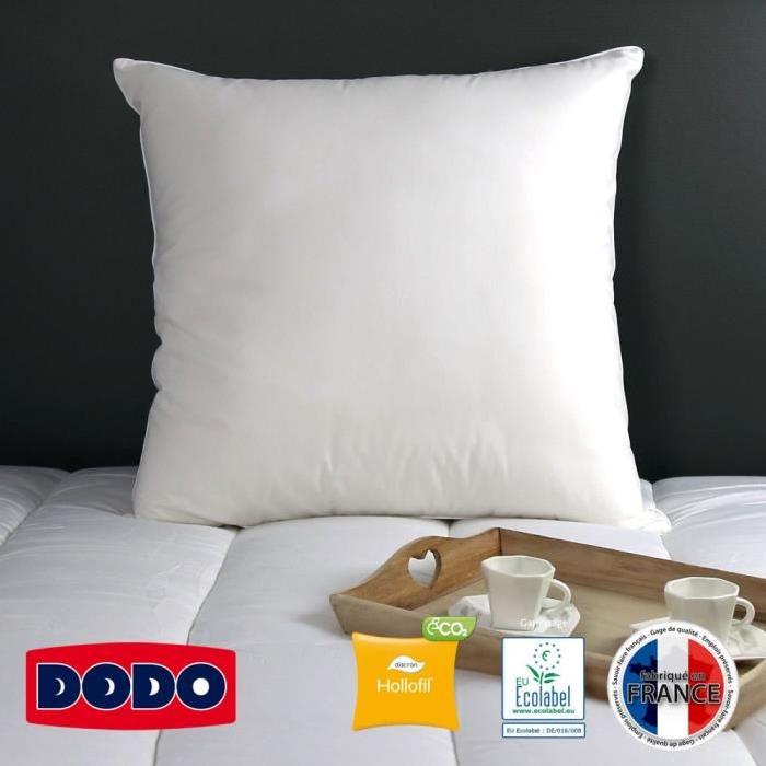 DODO Oreiller Hollofil Eco˛ Label 65x65 cm blanc