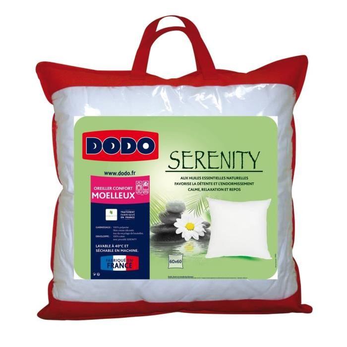 DODO Oreiller moelleux Serenity 60x60 cm blanc