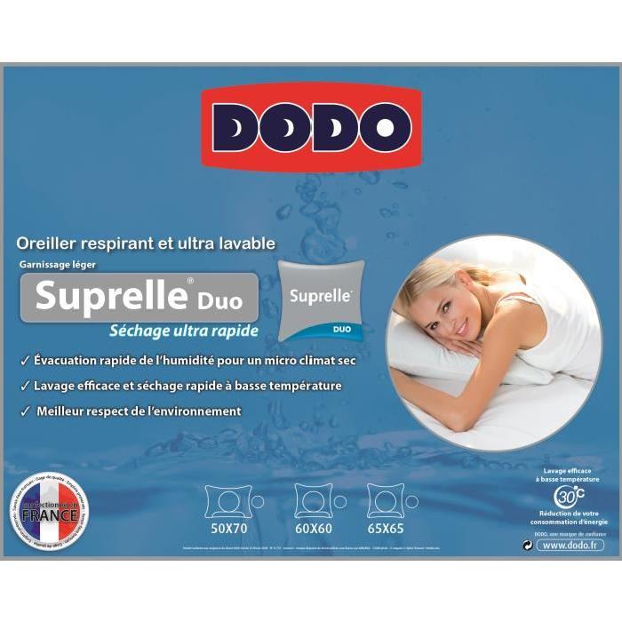 DODO Oreiller SUPRELLE DUO 50x70 cm blanc