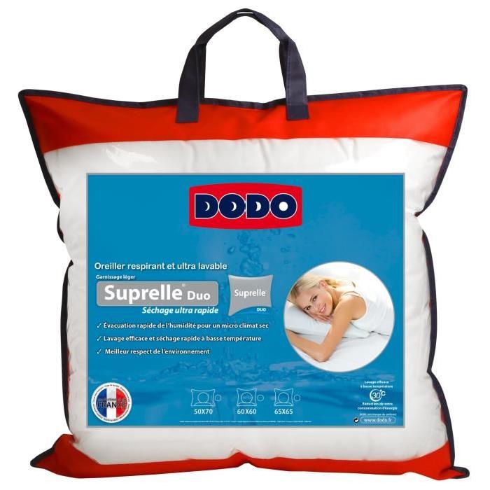 DODO Oreiller SUPRELLE DUO 65x65 cm blanc