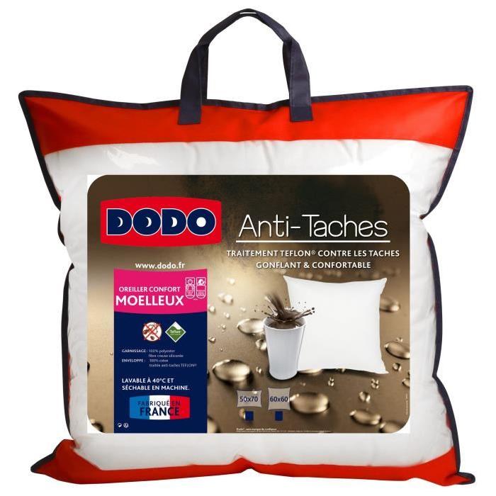 DODO Oreiller Teflon 60x60 cm blanc