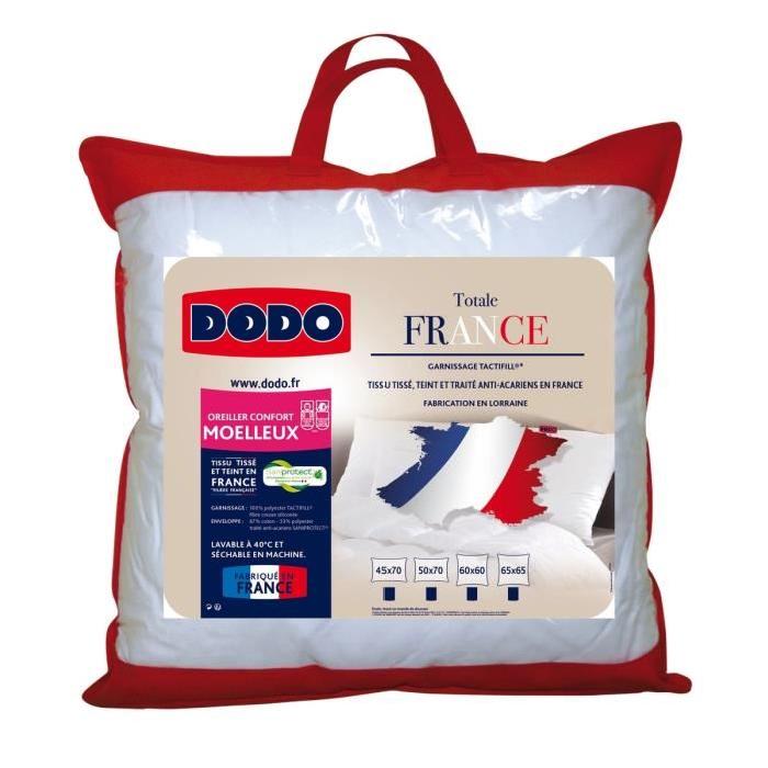 DODO Oreiller Total France 60x60 cm blanc