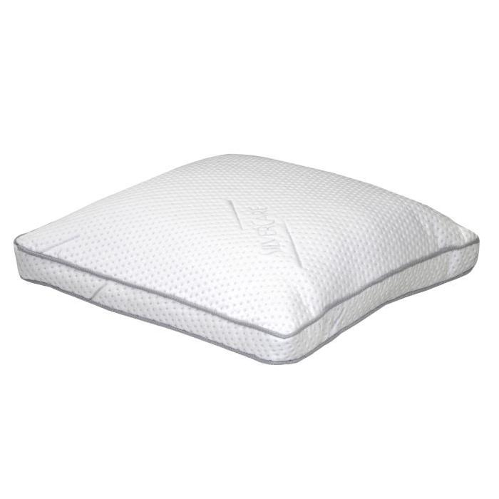 DORMIPUR Oreiller mousse a mémoire de forme Carat Luxe confort soft 60x60 cm blanc