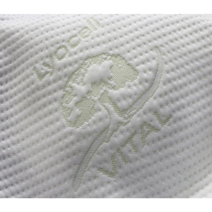 DORMIPUR Oreiller mousse a mémoire de forme Juno confort soft 33x50 cm blanc