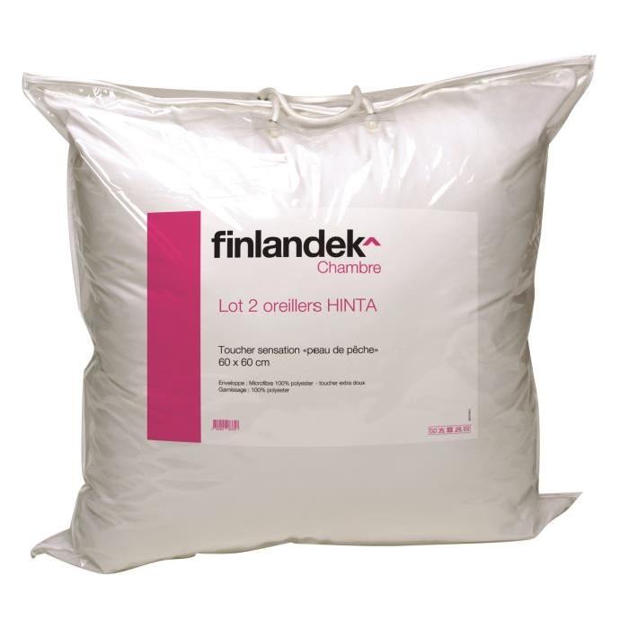 FINLANDEK Lot de 2 oreillers HINTA 60x60cm