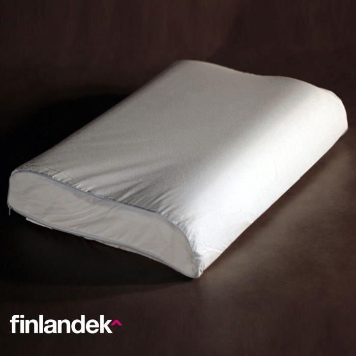 FINLANDEK Oreiller 100% Latex Solia 55x40 cm blanc