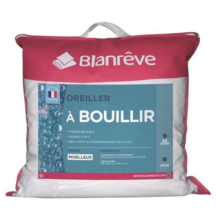 BLANREVE Oreiller A bouillir 60x60 cm blanc