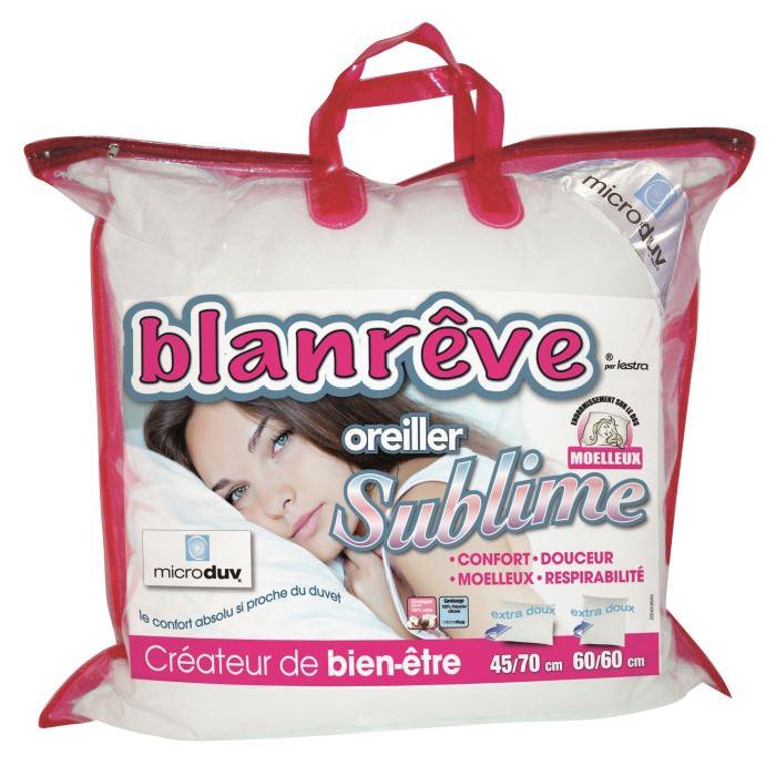 BLANREVE Oreiller SUBLIME MICRODUV 60x60cm