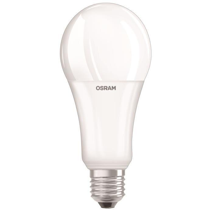 OSRAM Ampoule LED E27 standard dépolie 21 W équivalent a 150 W blanc chaud dimmable