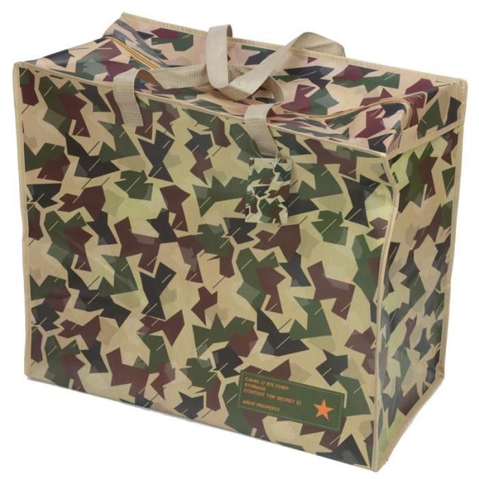 Panier a linge - Camouflage -  51x58x35cm