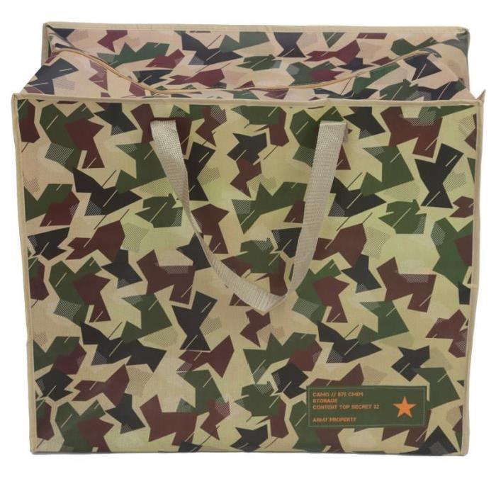 Panier a linge - Camouflage -  51x58x35cm