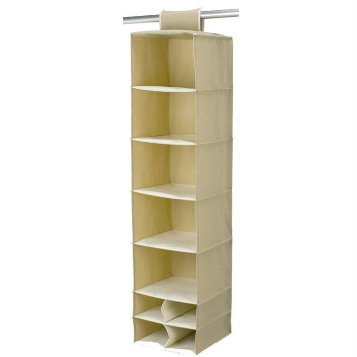 BAGGY Casiers a accrocher 9 poches renfort carton 30x30 cm beige