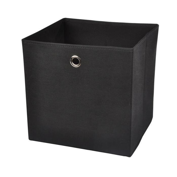 HOMEA Panier de rangement intissé 31x29x31 cm noir