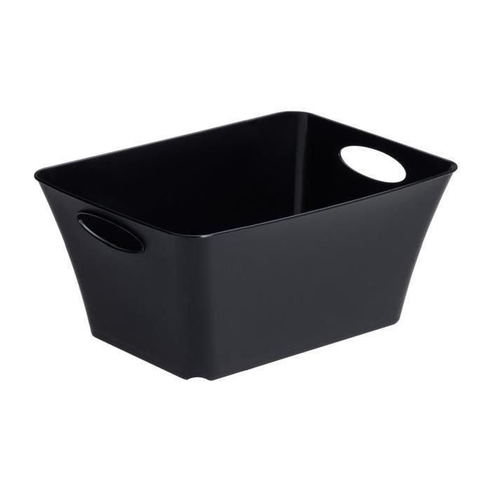 SUNDIS Corbeille panier Living Box XS 5L 29,5x21,6x13,5 cm noir