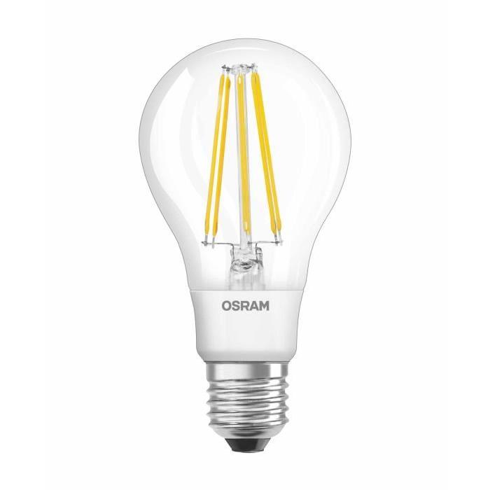 OSRAM Ampoule filament LED E27 12 W équivalent a 95 W blanc chaud