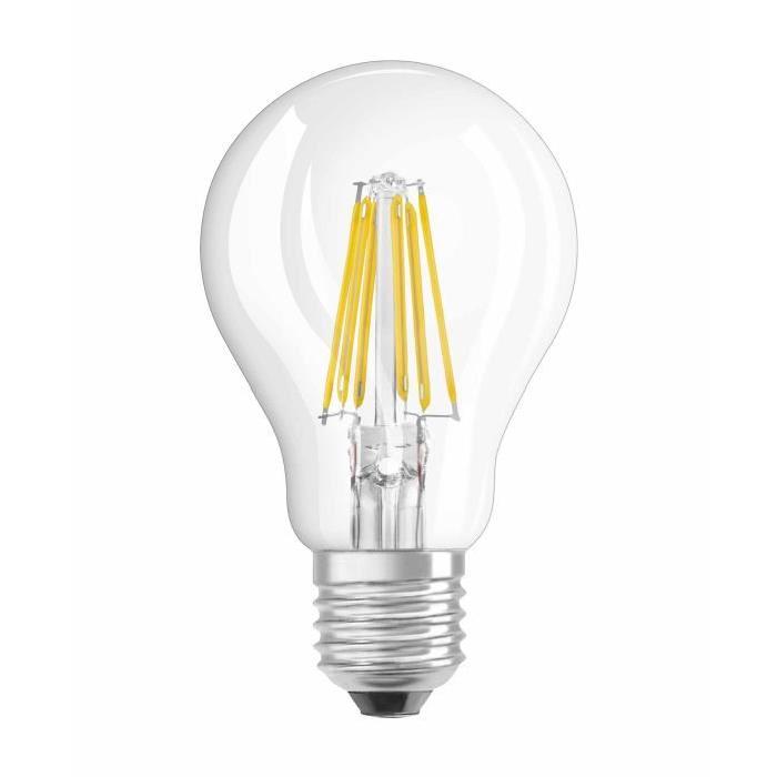 OSRAM Ampoule filament LED E27 8 W équivalent a 75 W blanc chaud