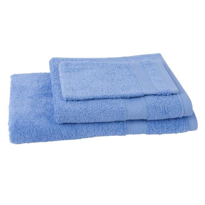 JULES CLARYSSE Lot de 1 serviette + 1 drap de bain + 1 gant de toilette Élégance - Gauloise