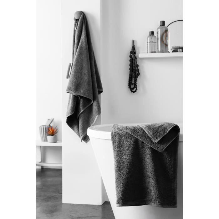 FINLANDEK Set de 2 Draps de douche KYLPY 70x140 cm anthracite