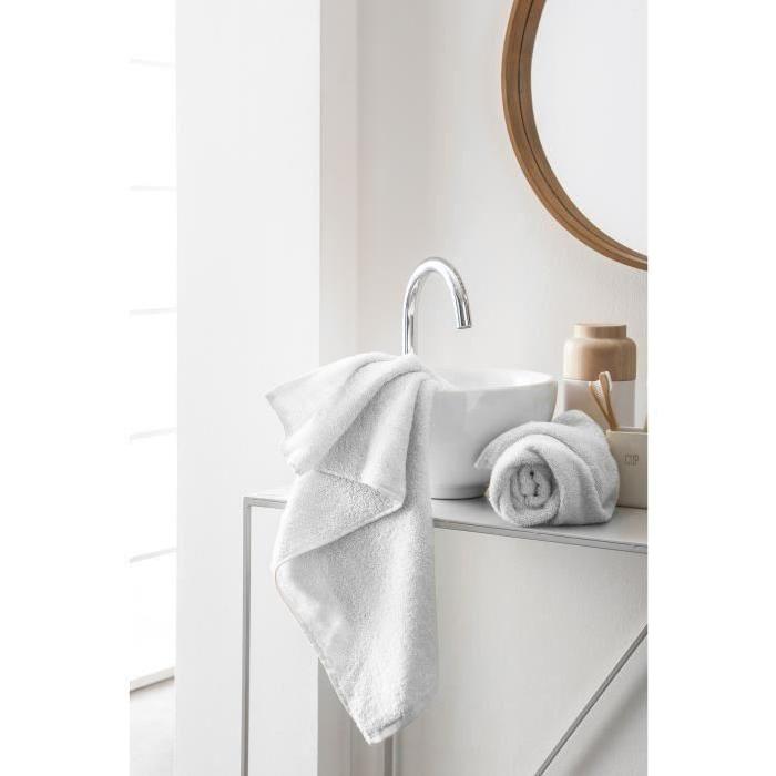 FINLANDEK Set de 2 Serviettes de toilette KYLPY 50x100 cm blanc