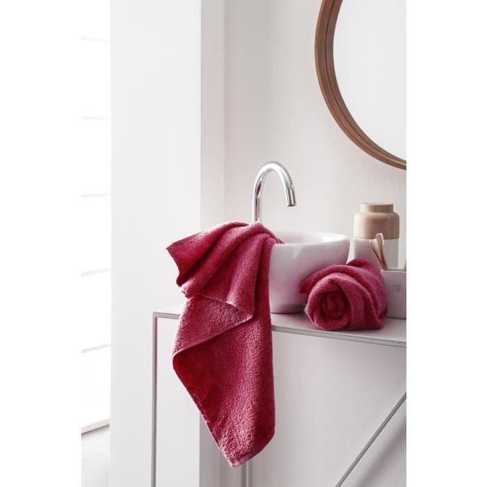 FINLANDEK Set de 2 Serviettes de toilette KYLPY 50x100 cm framboise