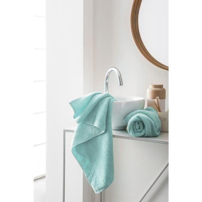 FINLANDEK Set de 2 Serviettes de toilette KYLPY 50x100 cm vert menthe