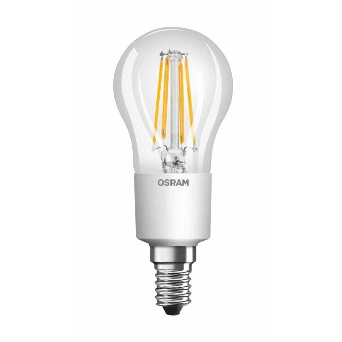 OSRAM Ampoule filament LED E14 5 W équivalent a 40 W blanc chaud dimmable variateur