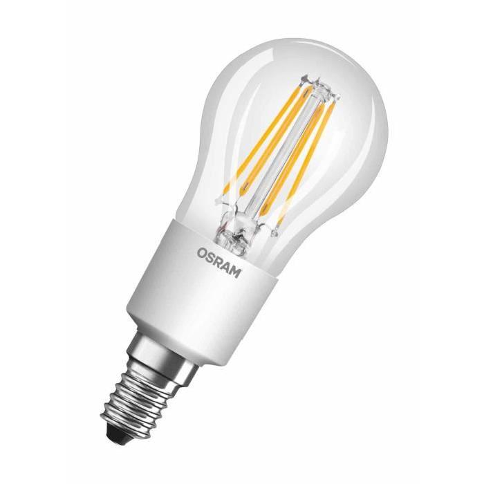 OSRAM Ampoule filament LED E14 5 W équivalent a 40 W blanc chaud dimmable variateur