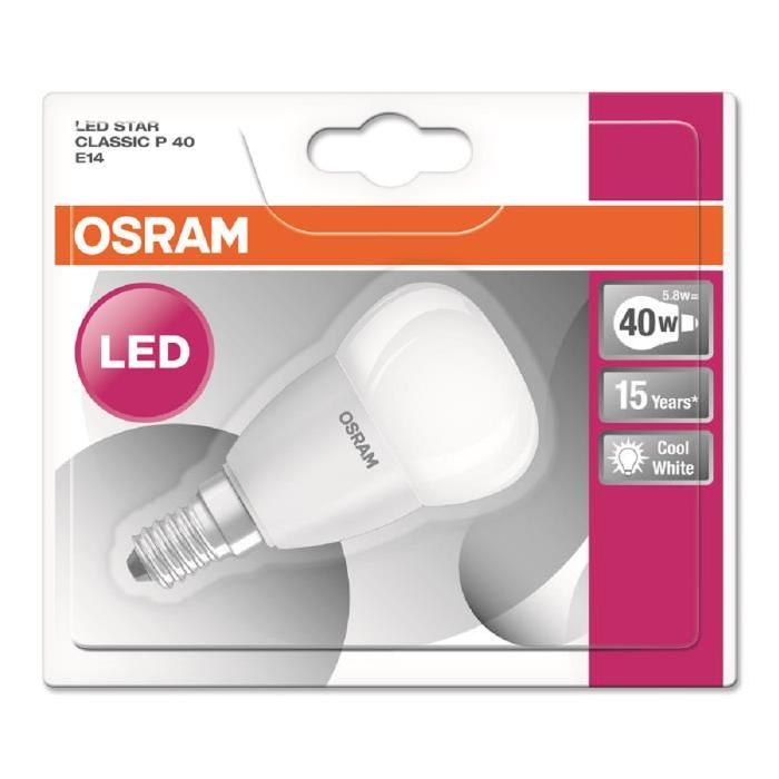 OSRAM Ampoule LED E14 5 W équivalent a 40 W blanc froid