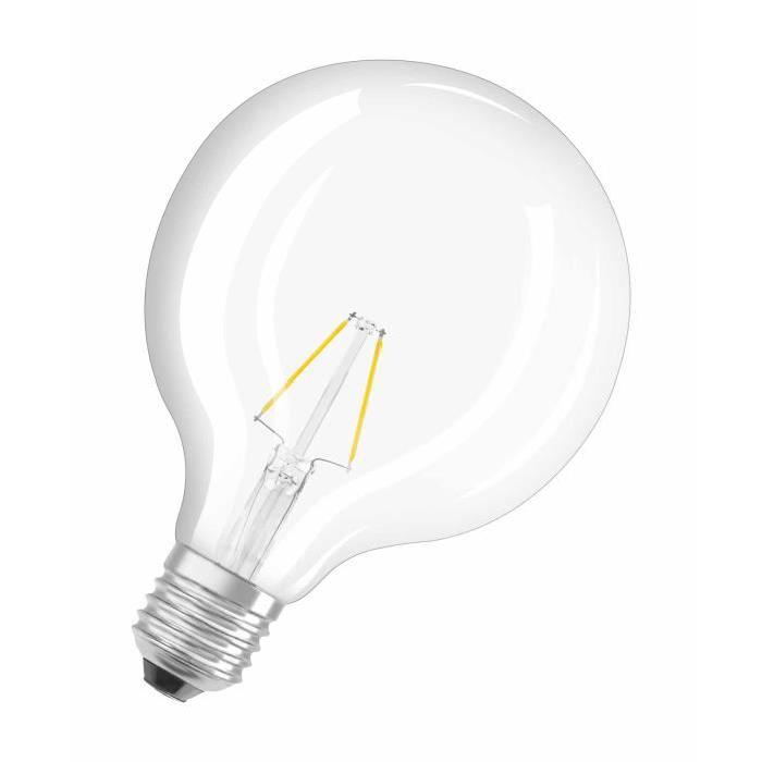 OSRAM Ampoule filament LED E27 2 W équivalent a 25 W blanc chaud