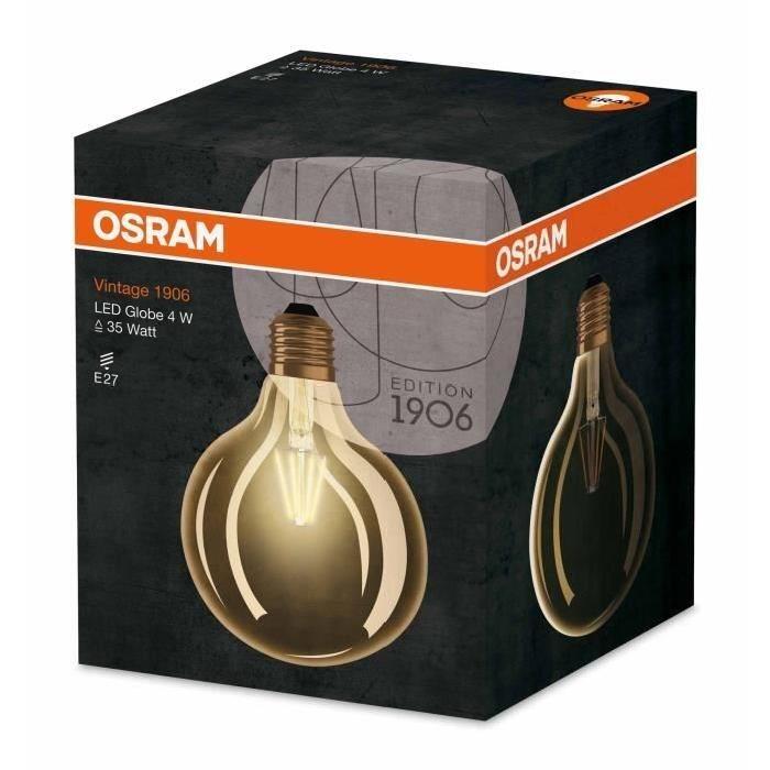 OSRAM Ampoule LED Vintage Edition 1906 E27 4 W équivalent a 35 W blanc chaud