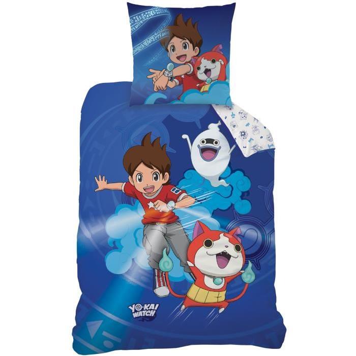 YO-KAI WATCH GANG Parure de Couette enfant Coton 140 x 200 cm