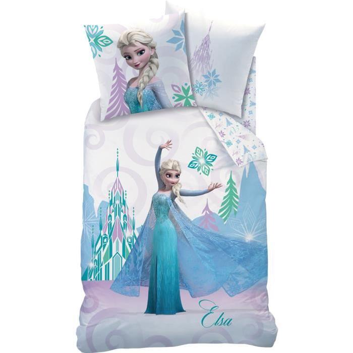 LA REINES DES NEIGES ARABESQUE Parure de Couette enfant Coton 140 x 200 cm