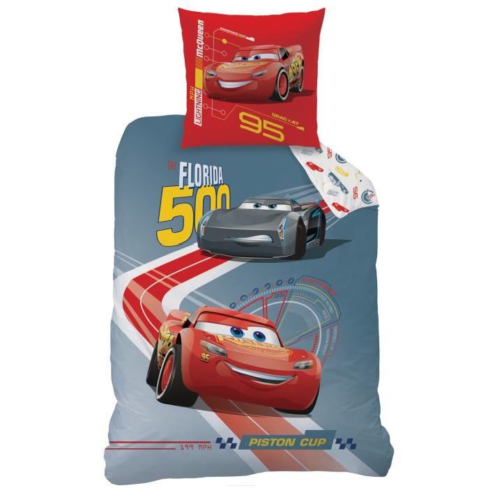 CARS RACE Parure de couette enfant 140 x 200 cm