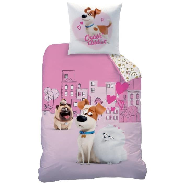 PETS Parure de Couette Coton 140 x 200 cm