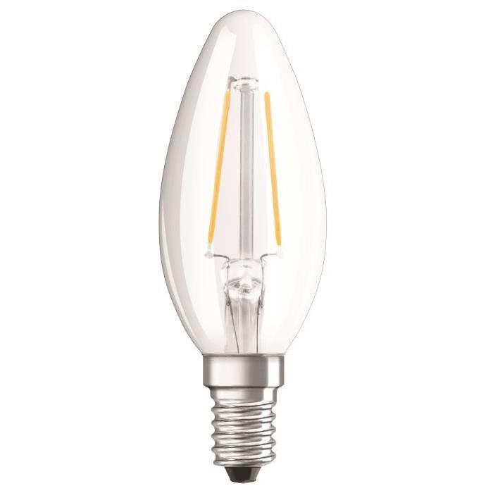 NEOLUX Ampoule LED E14 flamme claire 2 W équivalent a 25 W blanc chaud