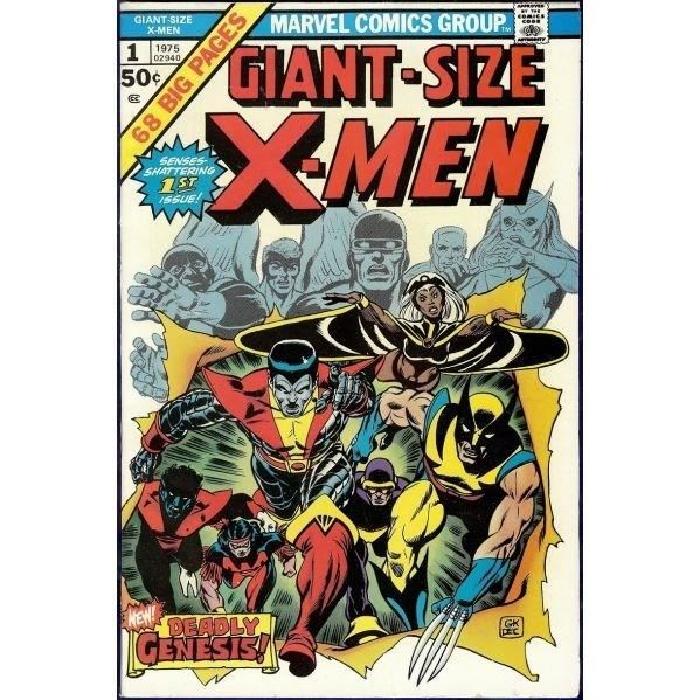 Couverture Comics Marvel en Métal Brossé Giant Size Xmen #1 Grand Format