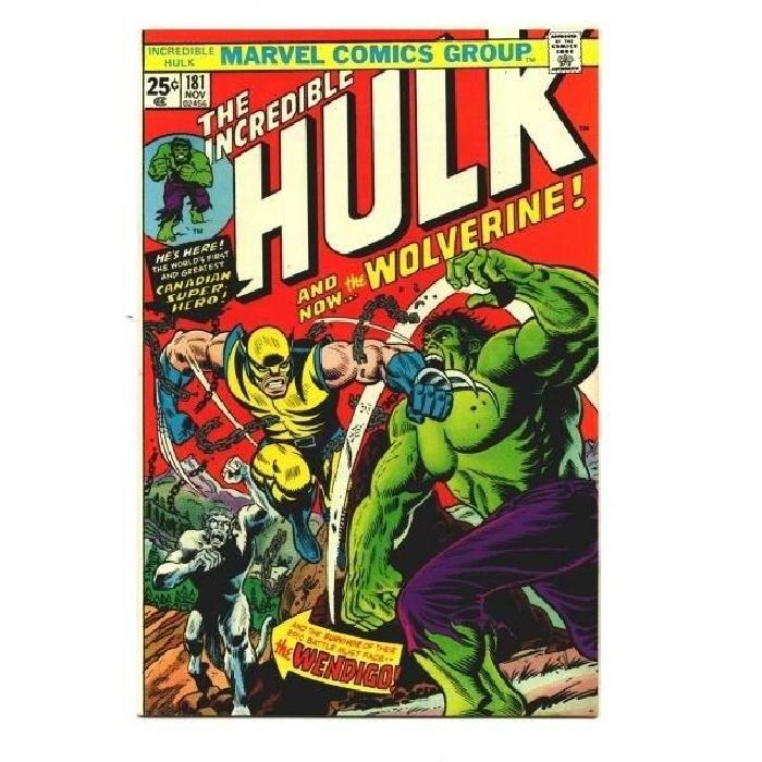 Couverture Comics Marvel en Métal Brossé Incredible Hulk #181 Format Comics