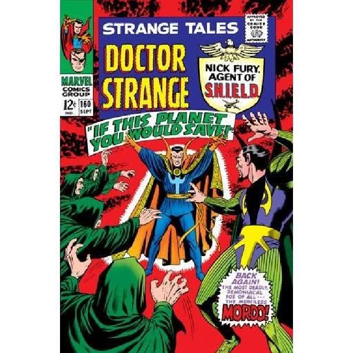 Couverture Comics Marvel en Métal Brossé Strange Tales #160 Grand Format