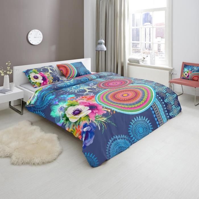 HIP Parure de couette Darlene - 140x200cm - Multicolore