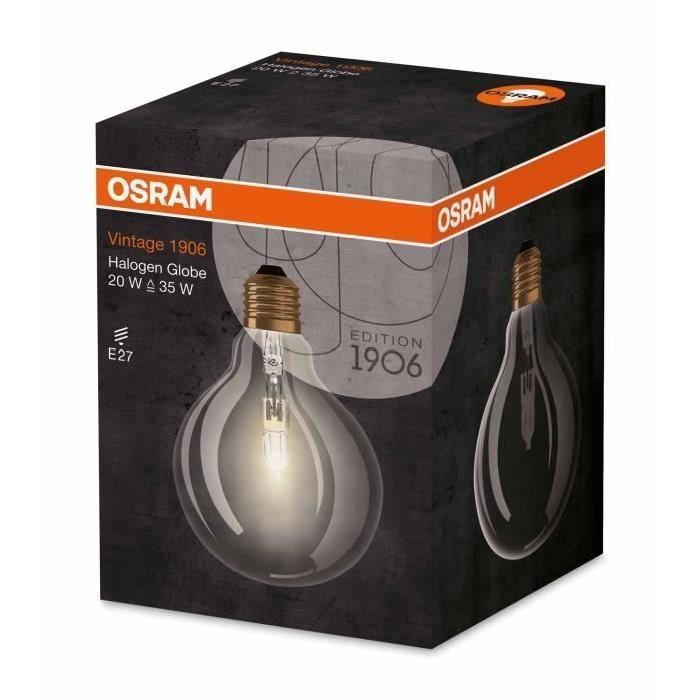 OSRAM Ampoule globe Vintage Edition 1906 E27 20 W équivalent a 25 W blanc chaud